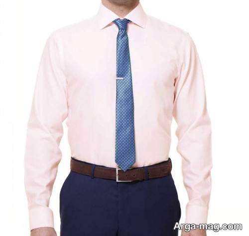 ست شیک کراوات با پیراهن ساده 