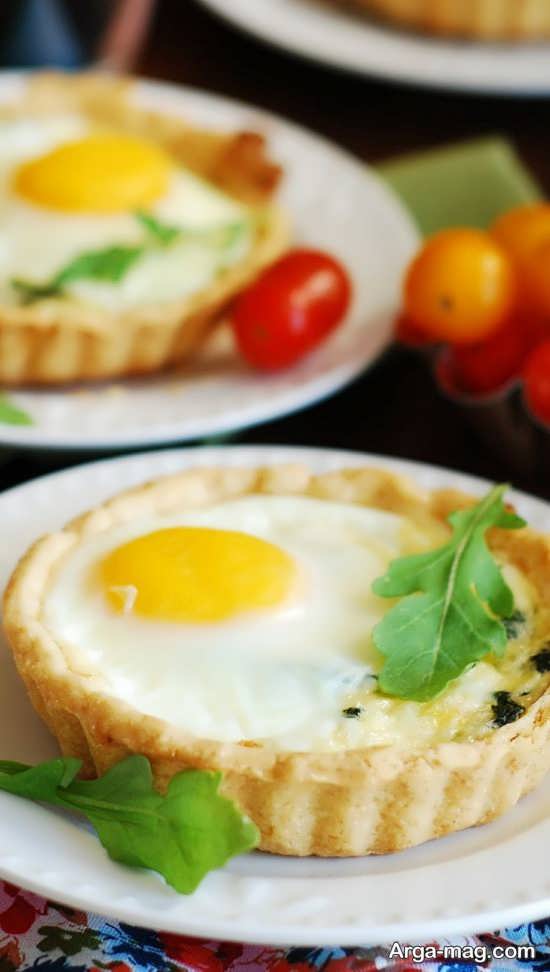 نمونه هایی از دیزاین زیبا نیمرو صبحانه