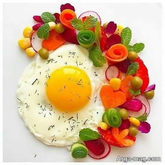 جدید ترین تزیین نیمرو صبحانه