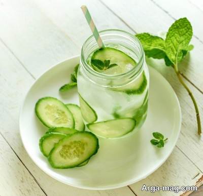 روش تهیه لیموناد خیار و نعناء 