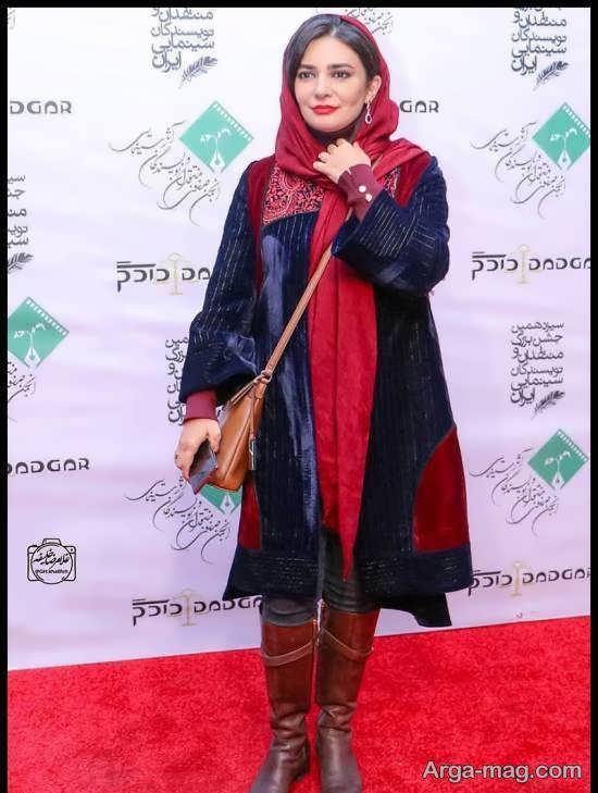 پوشش شیک لیندا کیانی در سیزدهمین جشن منتقدان سینما