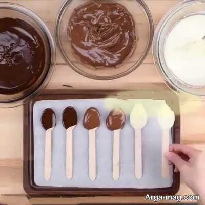 طرز تهیه قاشق شکلاتی با طعم عالی