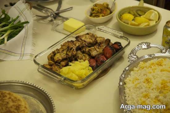مدل تزئینات غذا به سبک ایرانی