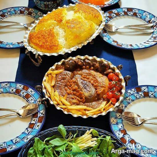 تزیین غذای لذیذ به سبک ایرانی