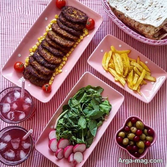 تزیینات خوشمزه غذا به سبک ایرانی