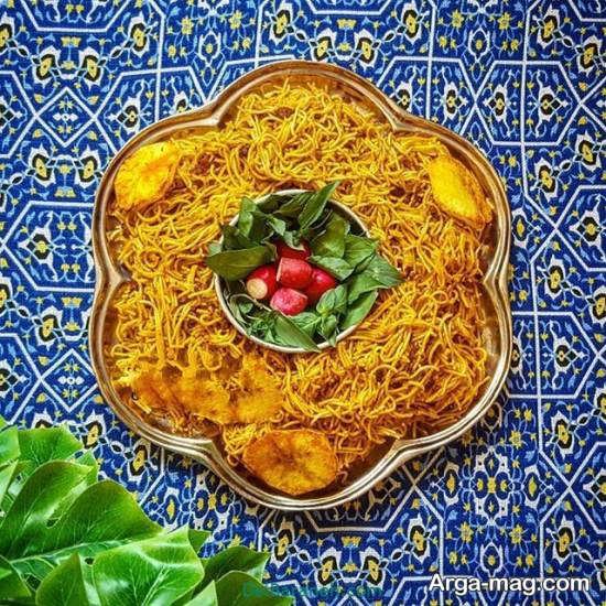 مدل تزیین غذا به سبک ایرانی