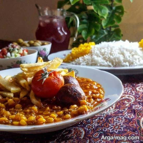 تزیینات شیک غذا به سبک ایرانی