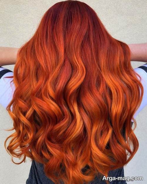 رنگ مو پرتقالی تیره 