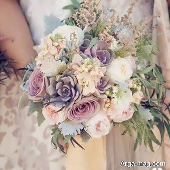 دسته گل عروسی روستیک 