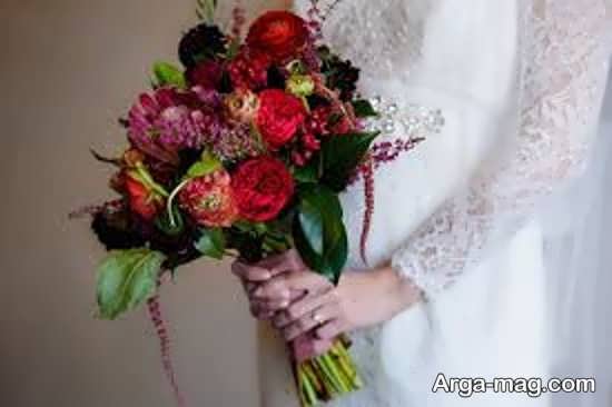 دسته گل زیبای عروس روستیک 
