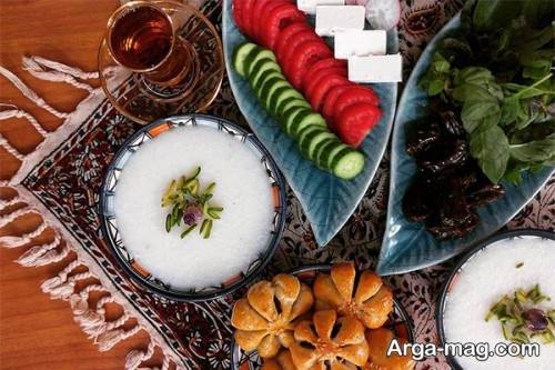 تزئین سفره افطاری برای ماه مبارک رمضان 