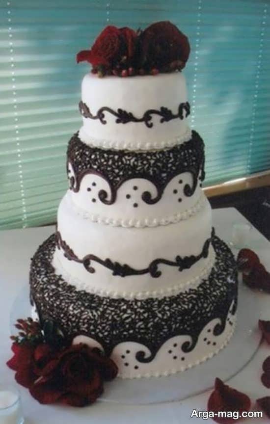 مدل دیزاین جذاب کیک چند طبقه