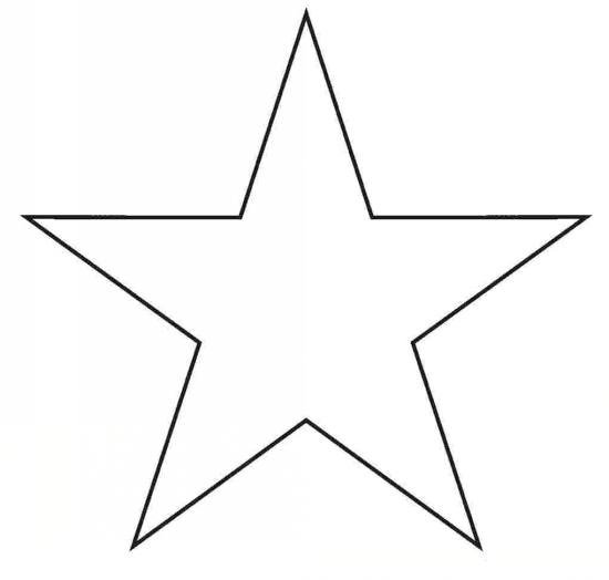 نقاشی ساده ستاره 