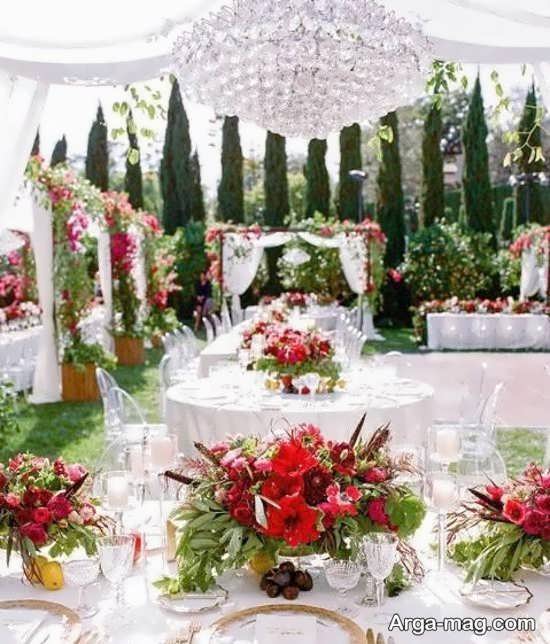 زیباترین تزیینات عروسی در باغ