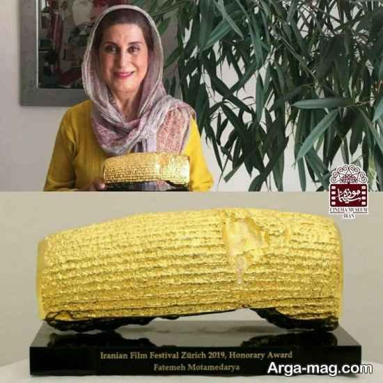 اهدای "منشور طلایی کوروش کبیر" توسط فاطمه معتمدآریا به موزه سینما