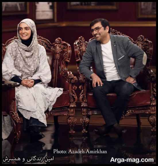 عکس های امین زندگانی و همسرش الیکا عبدالرزاقی در دورهمی