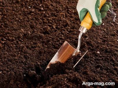 خاک مورد نیاز برای بستر کشت گیاه