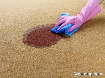 آشنایی با راه های تمیز کردن لکه فرش