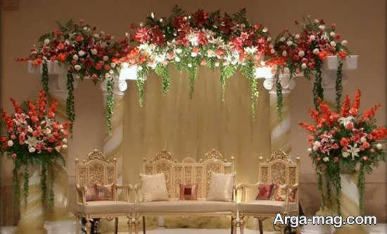 طرح هایی زیبا و لاکچری از تزیین جایگاه مراسم عروسی