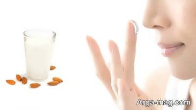 تاثیر شیر بادام بر سلامت پوست و مو