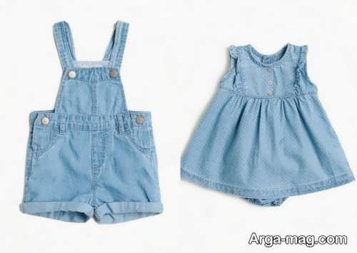 ست لباس جین برای کودک 
