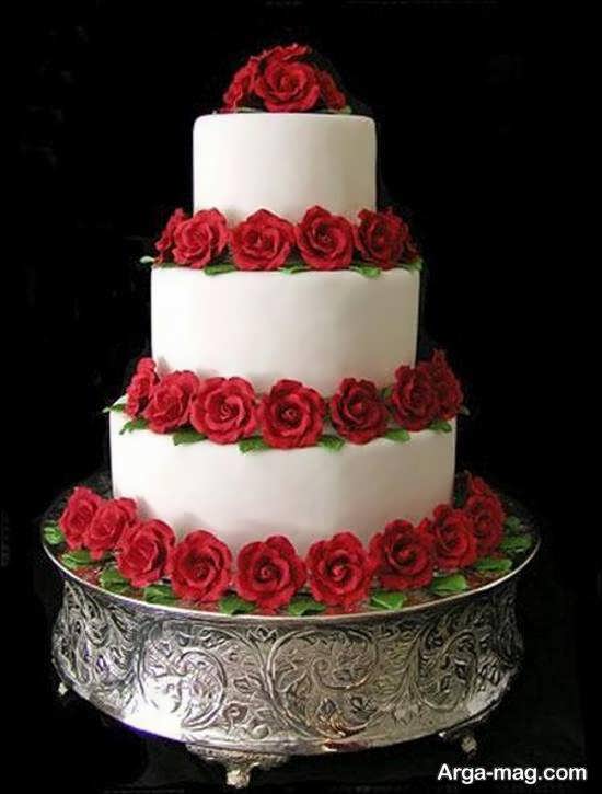 انواع ایده های شیک کیک عروس سه طبقه برای مراسم