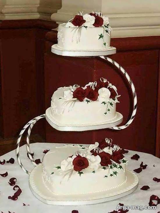 طرح و کلی نو از کیک عروس سه لایه