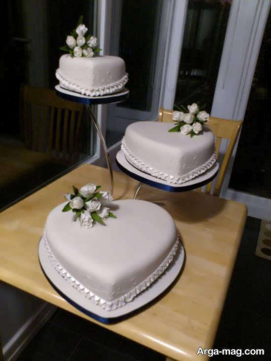 ایده هایی شیک و بینظیر از کیک عروس سه طبقه