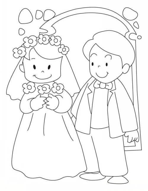 رنگ آمیزی عروس و داماد 