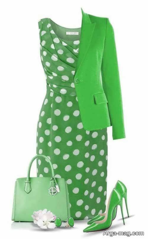 لباس سبز زنانه