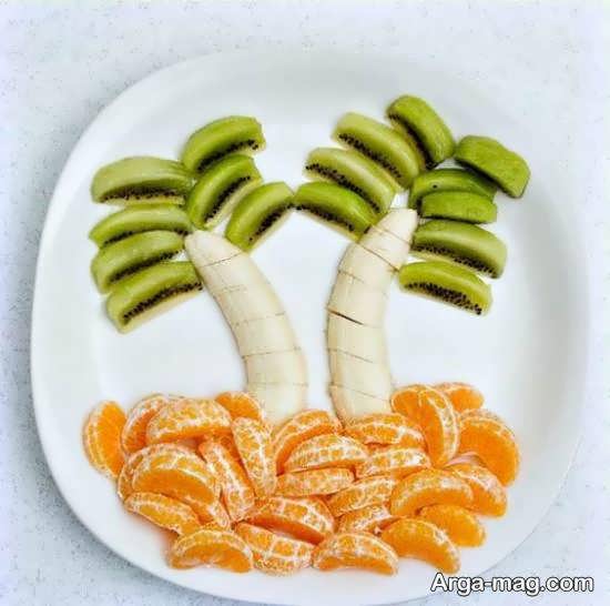 تزیینات میوه با استفاده از نارنگی به شکلی نو