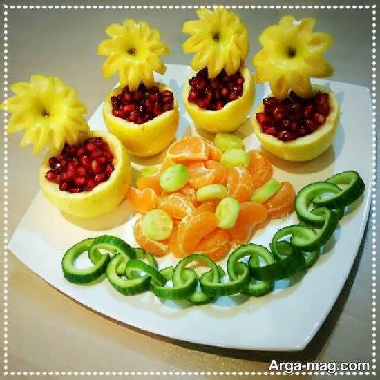 ایده هایی فوق العاده و خلاقانه از تزیین میوه با نارنگی