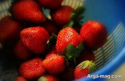 توت فرنگی شسته شده 