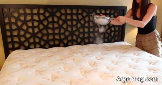 شیوه ای ساده و جالب از پاک کردن تخت خواب