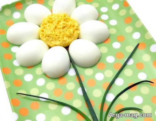 دیزاین تخم مرغ به شکل گل 