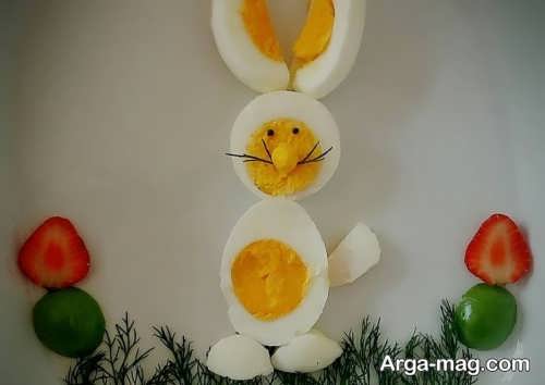 تزیین تخم مرغ به شکل خرگوش 