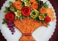 مجموعه اي شيك از ايده هاي تزیین سالاد با هویج