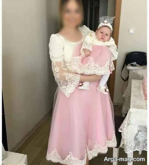 لباس مجلسی برای نوزاد و مادر 