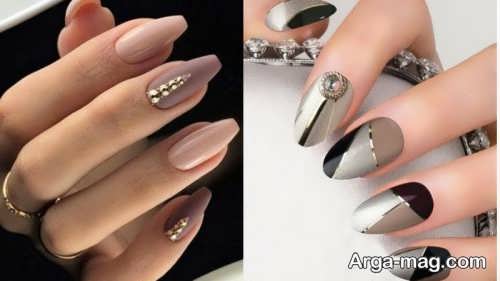 طرح لاک ناخن مجلسی و شیک 