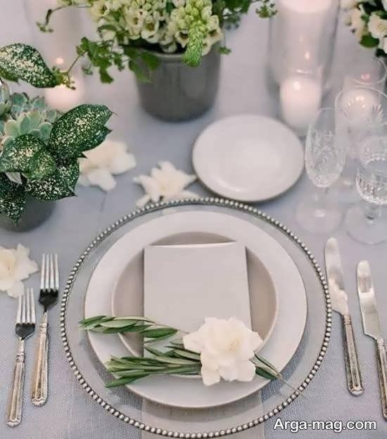 ایده هایی زیباو جالب از تزیین میز نهار خوری عروس