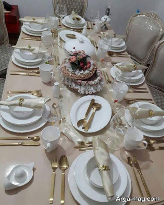 تزیینات منحصر به فرد و خاص میز ناهار خوری عروس
