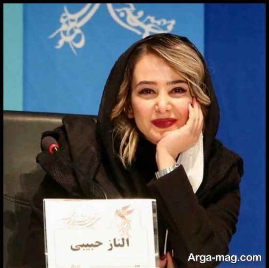 الناز حبیبی در مراسم سی و نهمین جشنواره فیلم فجر
