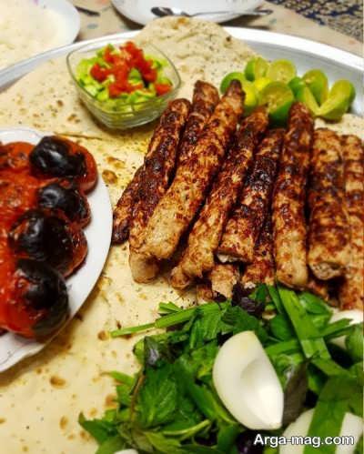 بوقلمون کبابی خوشمزه 