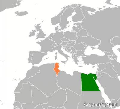 موقعیت جغرافیایی سرزمین تونس