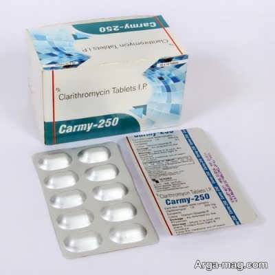 میزان مصرف قرص کلاریترومایسین