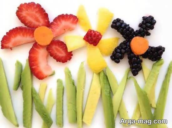انواع تزیین میوه برای کودکان