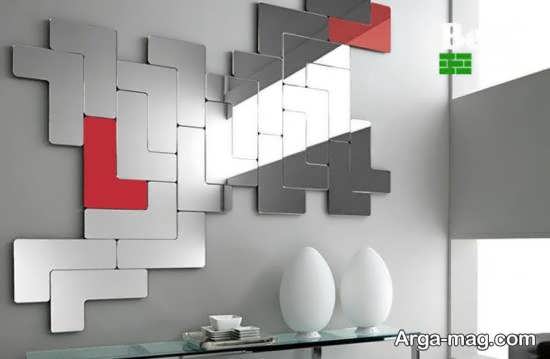 الگوهایی زیبا و کاربردی از تزیین دیوار با آینه