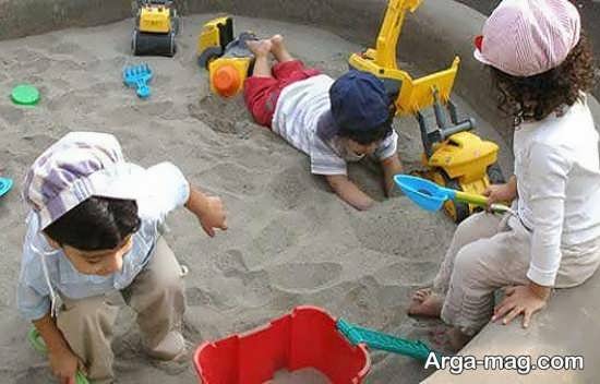 مزایای بازی با شن برای بچه ها