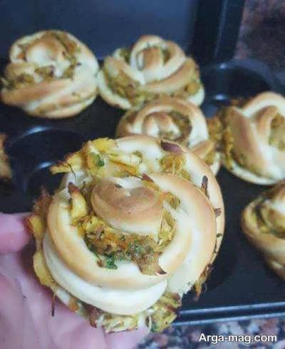 آموزش طرز تهیه پیراشکی گل