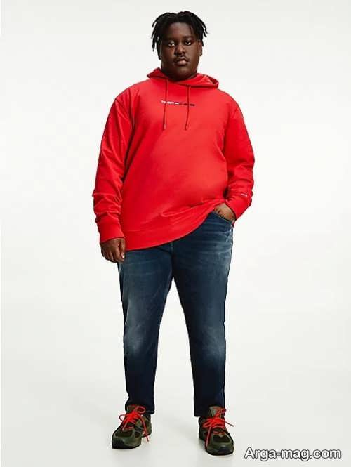 مدل لباس قرمز برای آقایان چاق 
